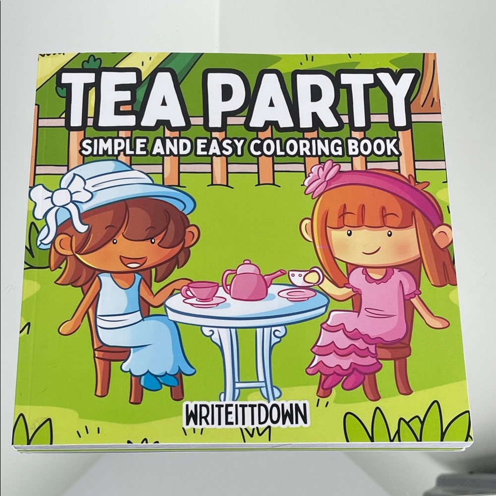 Writeitdown Tea Party Coloring Book
